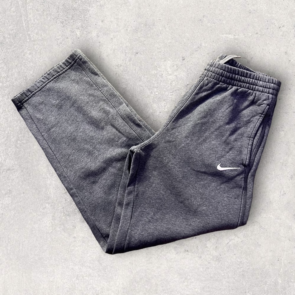 Nike embroidered logo sweatpants grey